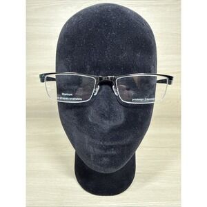 PRODESIGN DENMARK 1366 C.6932 Green Black Half Rim AUTHENTIC EYEGLASSES 53-18